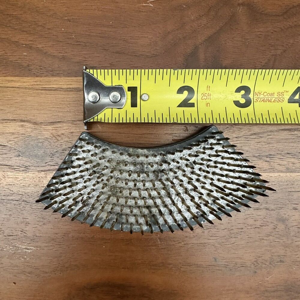 Two's Company Ikebana Pin Arranger Fan Shape Florist Frog Flower Arrangement - Picture 9 of 10